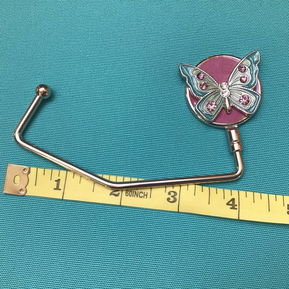Rhinestone butterfly bag holder. NWOB. - Picture 3 of 5